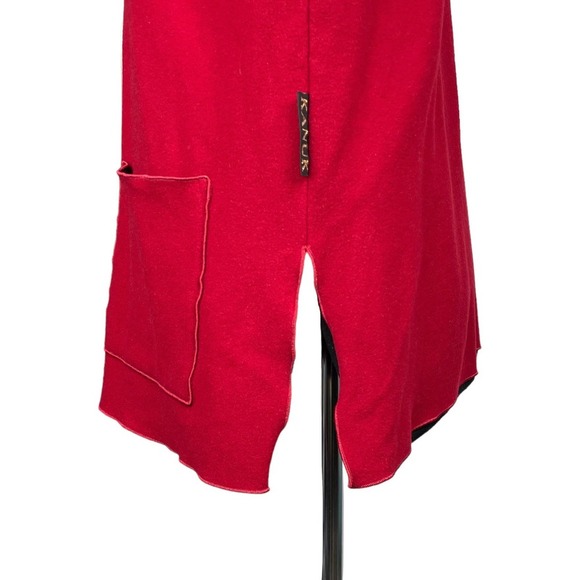 KANUK Vintage 100% Wool Set Top &  Hat Sz 2 Red - Picture 4 of 12